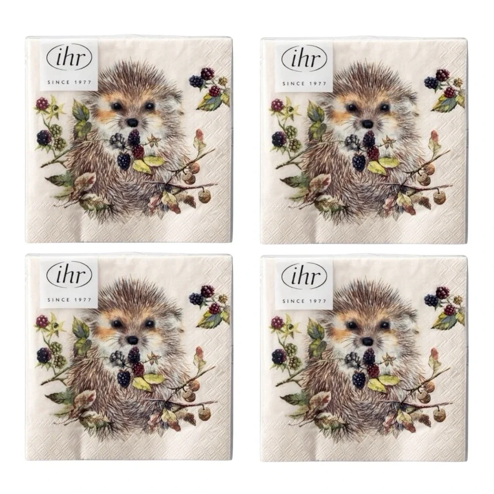 IHR - Hedgehog Paper Napkins (3-Ply) - 100 Ct Party Tableware
